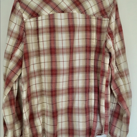 Sundance Plaid Embroidered Cotton Shirt 12 - Picture 10 of 11